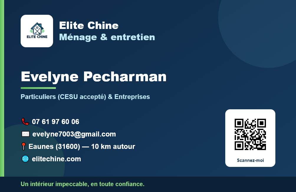 Aperçu de la carte de visite Elite Chine